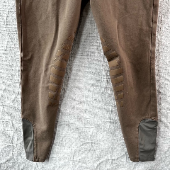 HR Farm Chron Light Equestrian Womens 28 Silicone Knee Patch Breeches Tan Pants - Picture 4 of 15